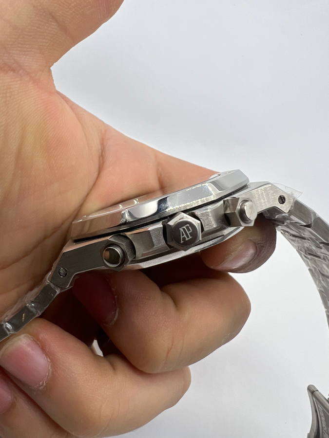 Audemars Piguet R.O. Aço Mostrador Preto Bezel Aço Pulseira Aço — vista 3