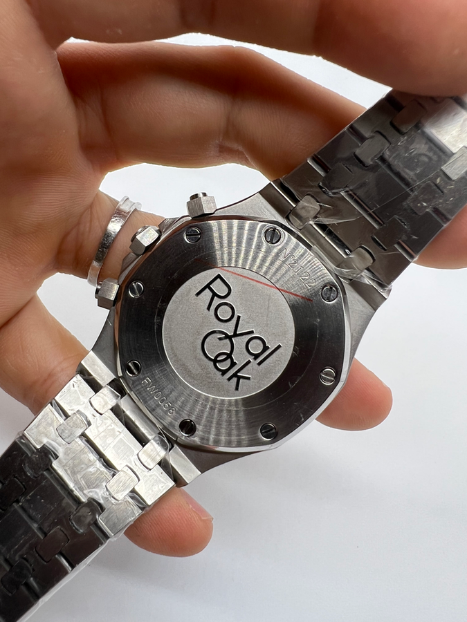 Audemars Piguet R.O. Aço Mostrador Preto Bezel Aço Pulseira Aço — vista 4