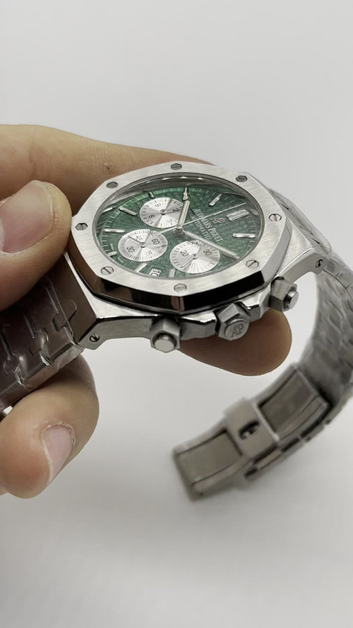 Audemars Piguet R.O. Aço Mostrador Preto Bezel Aço Pulseira Aço — vista 6