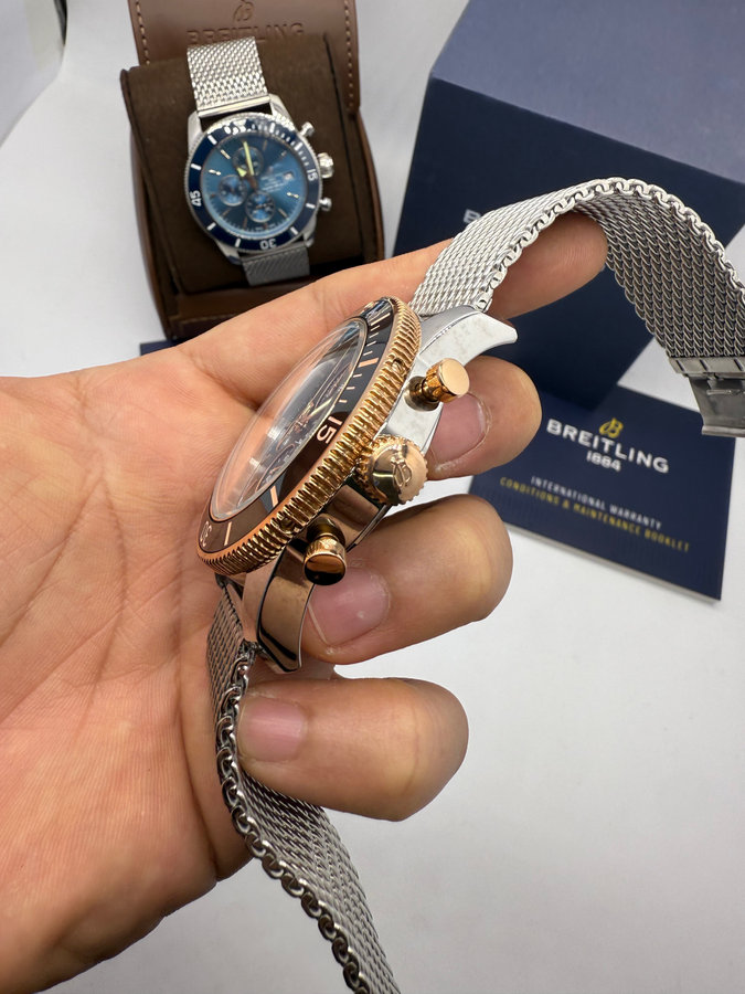 Breitling Superocean Crono Aço — vista 2