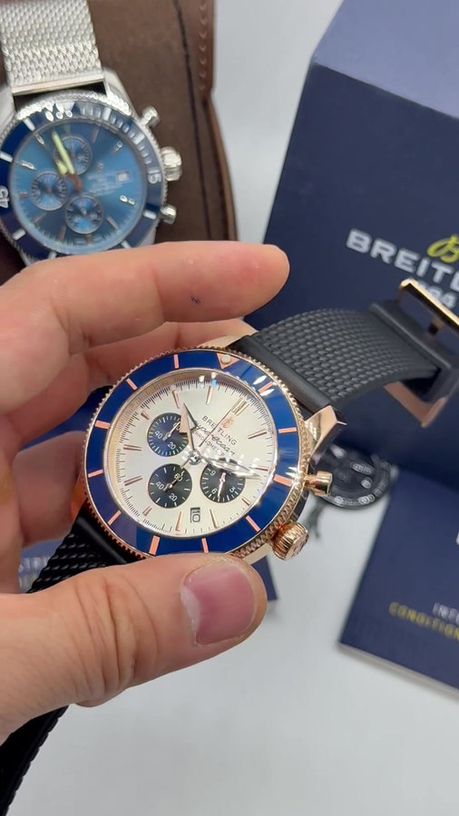 Breitling Superocean Crono Aço — vista 5