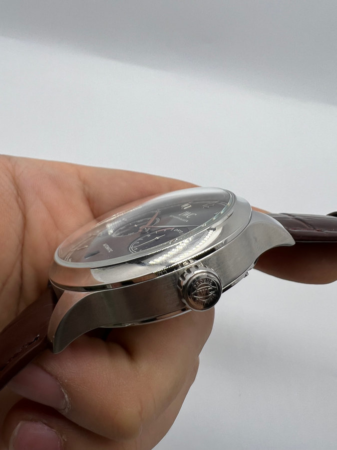 IWC Portugieser Automático Aço/Rose — vista 3