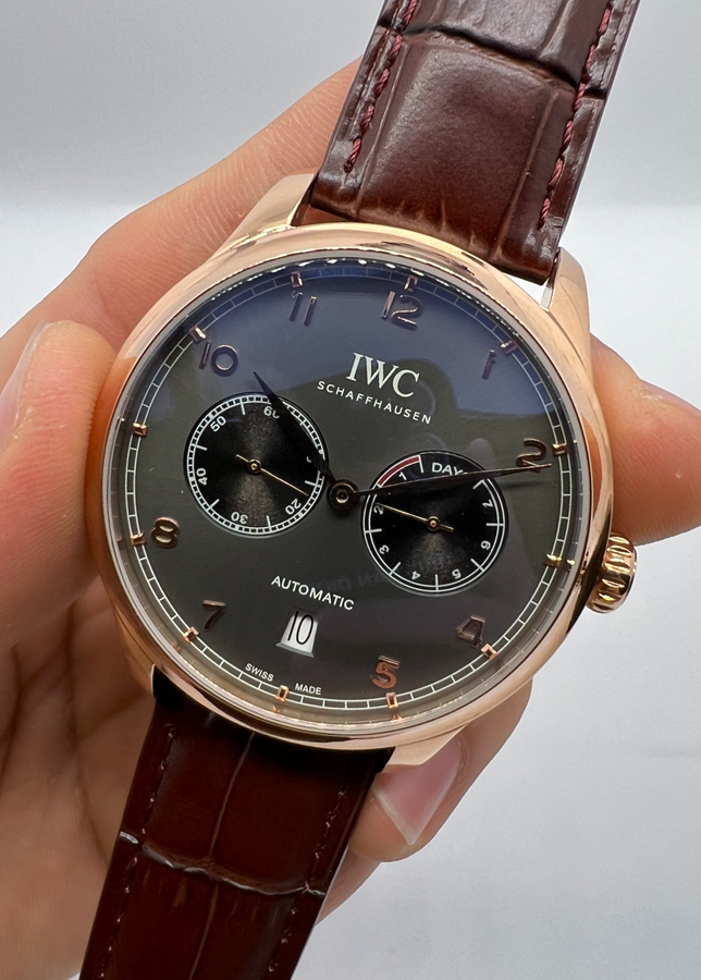 IWC Portugieser Automático Aço/Rose — vista 2