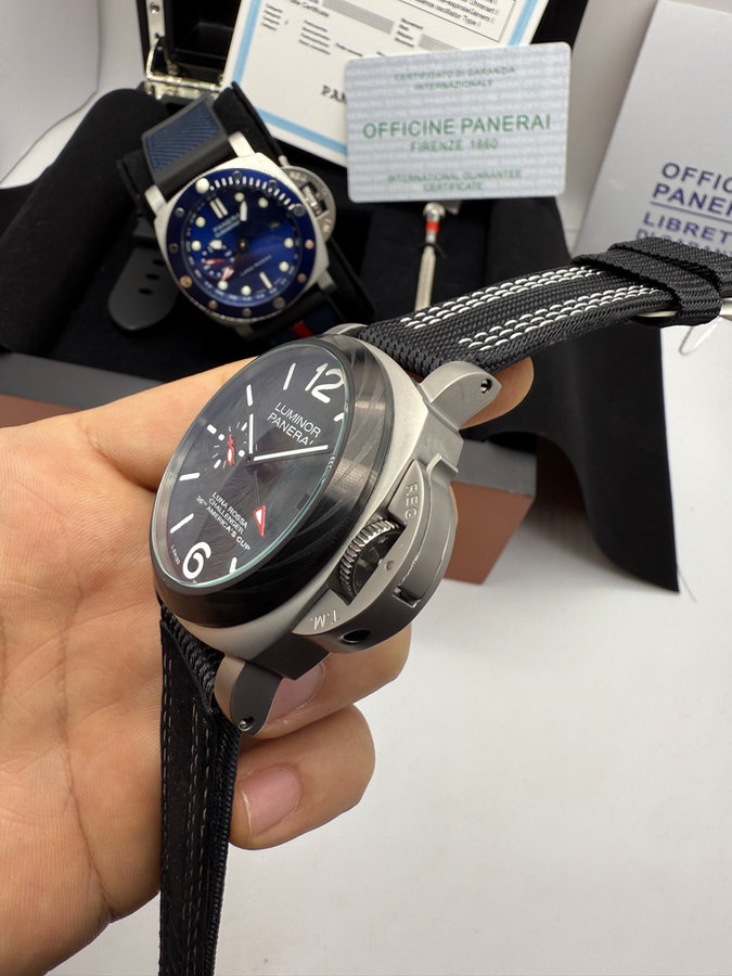 Panerai Luminor Luna Rossa Challenger 36 America's Cup Aço — vista 2