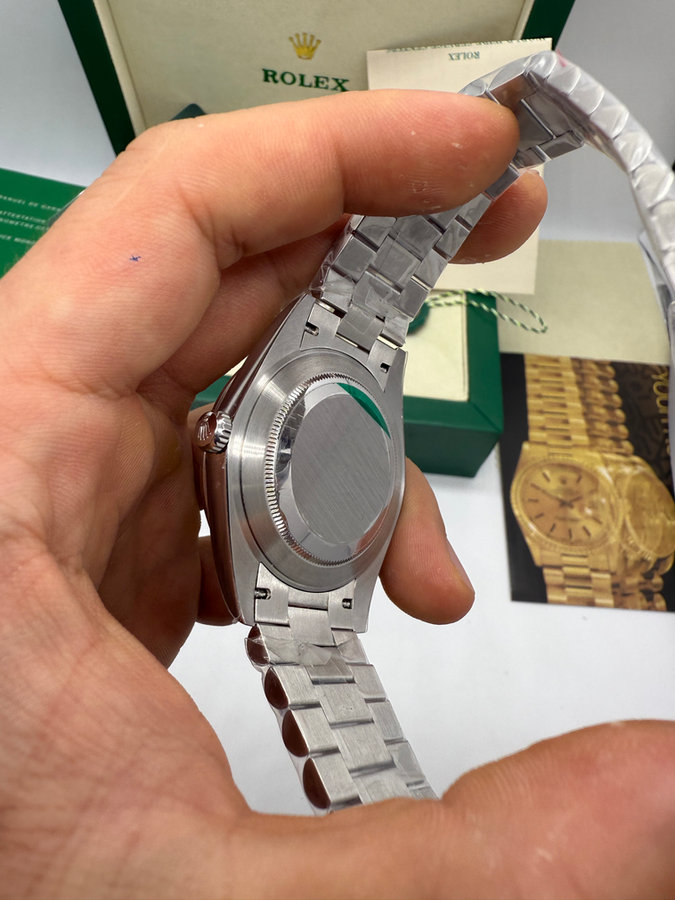 Rolex Day-Date Presidente Aço 904L - — vista 4