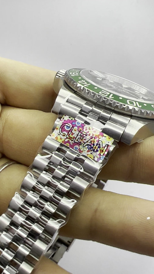 Rolex GMT Master II - Aço - SPRITE - Jubilee - CLONE CLEAN — vista 6
