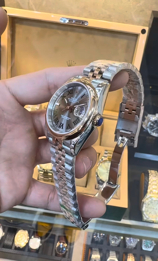 Rolex Datejust Wimbledon Aço/Rose, — vista 2