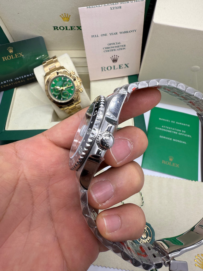 Rolex GMT Master ll Bruce Wayne Pulseira Jubilee — vista 3