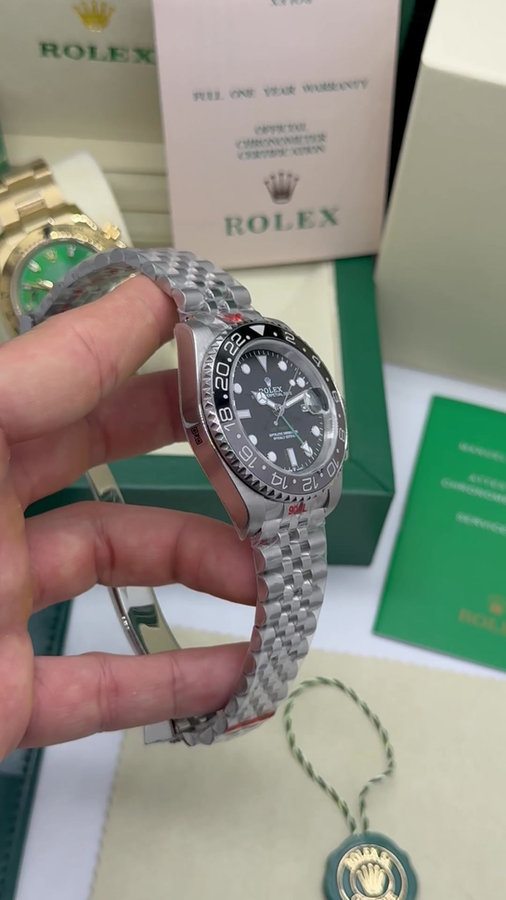 Rolex GMT Master ll Bruce Wayne Pulseira Jubilee — vista 5