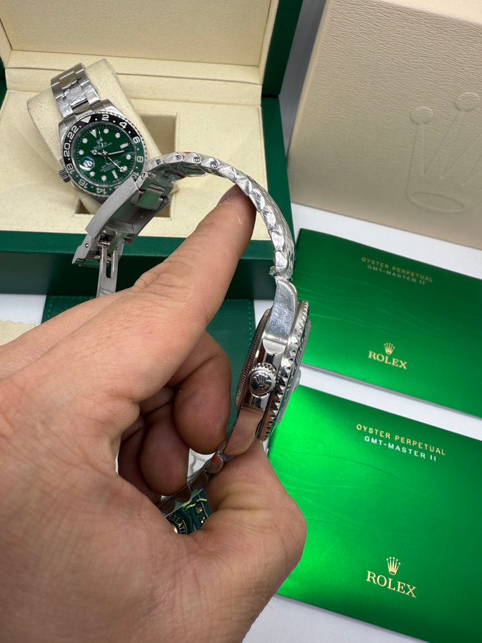 Rolex GMT Master ll SPRITE Pulseira Jubilee — vista 2