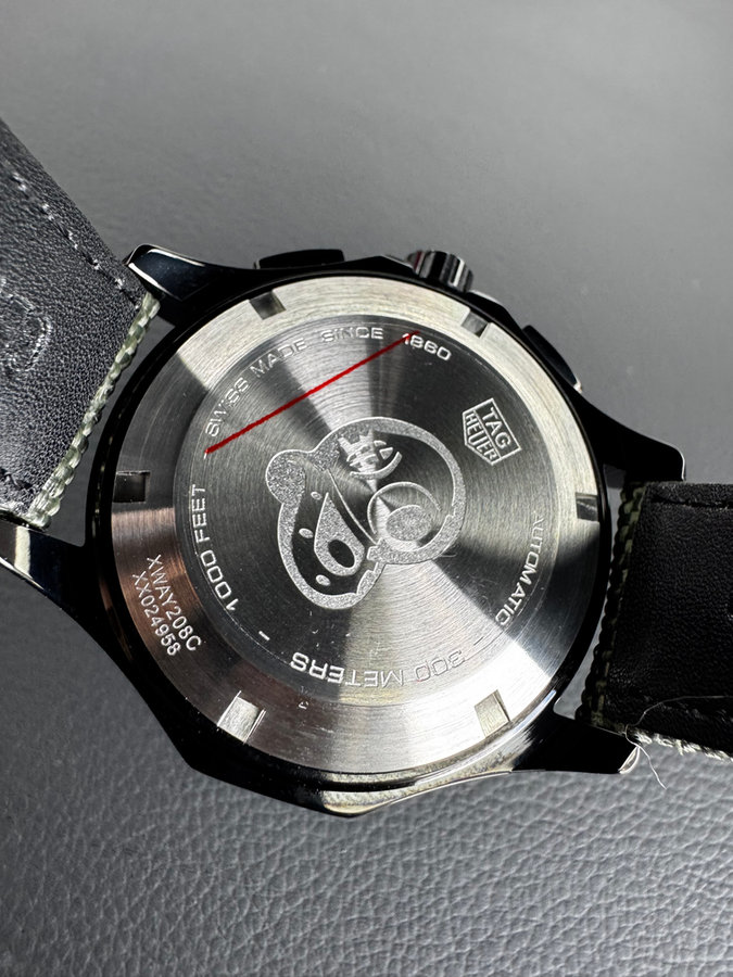 TAG Heuer Aquarecer Calibre 16 Aço OxBlack — vista 9